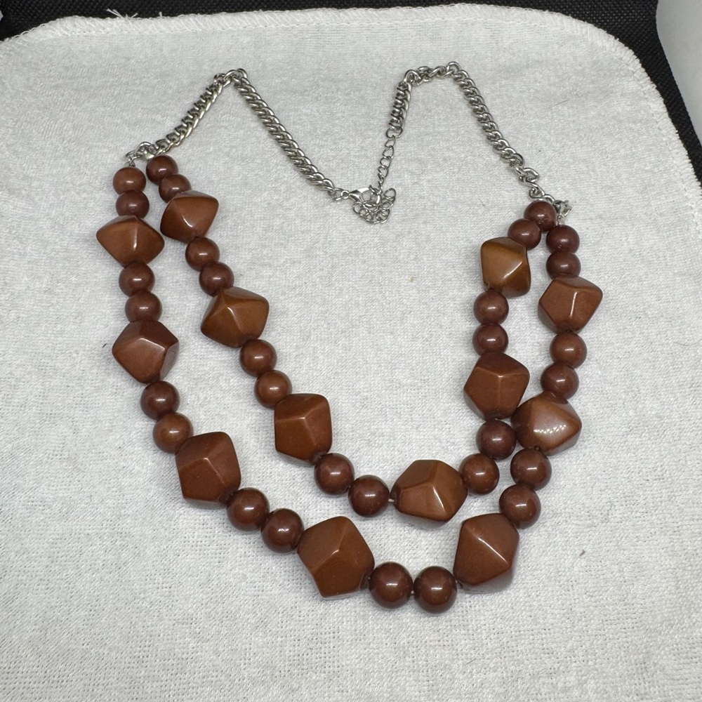 Brown Beaded Necklace